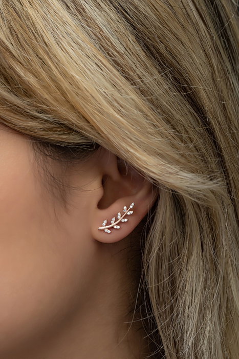 Heliophilia Silver Pendientes de Plata de Ley 925 con Zirconio Heliophilia Silver Pendientes de Plata de Ley 925 con Zirconio